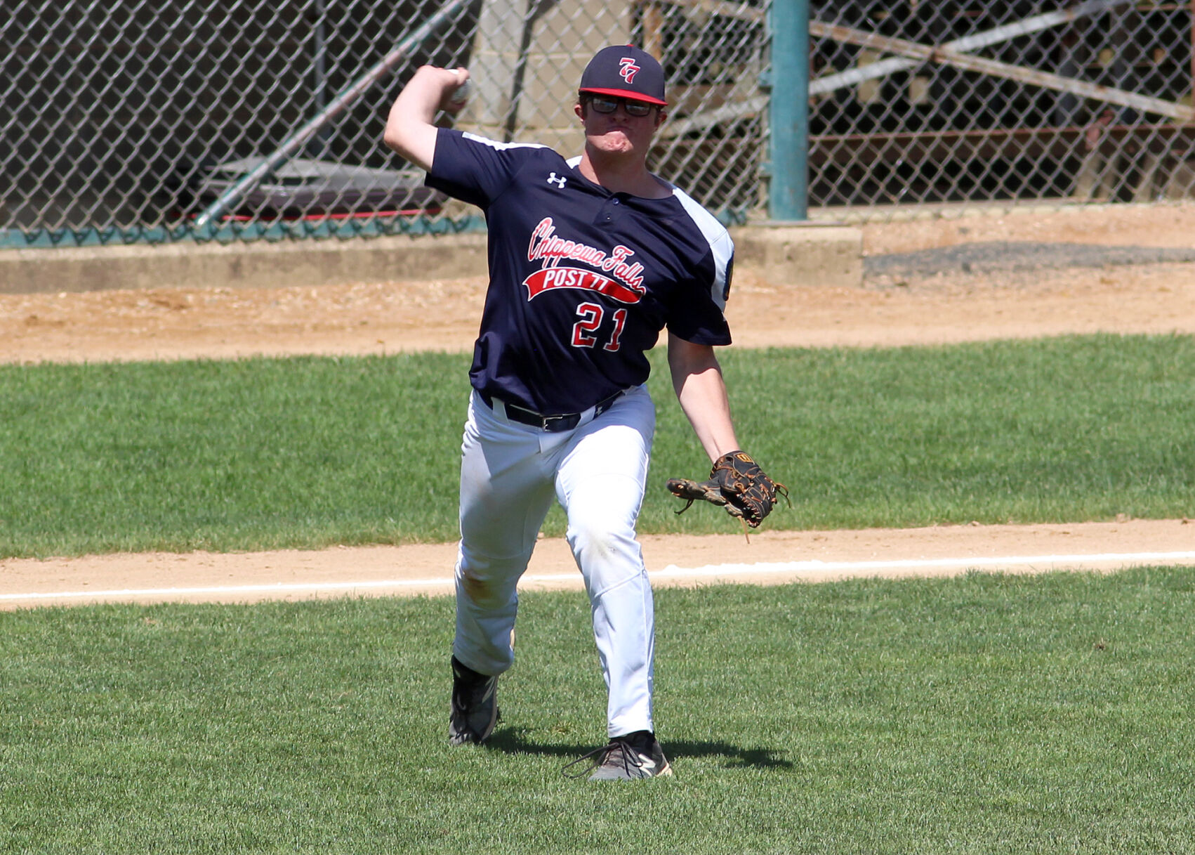 Chippewa Falls Post 77 senior legion baseball vs Superior Post 435 7-21-22
